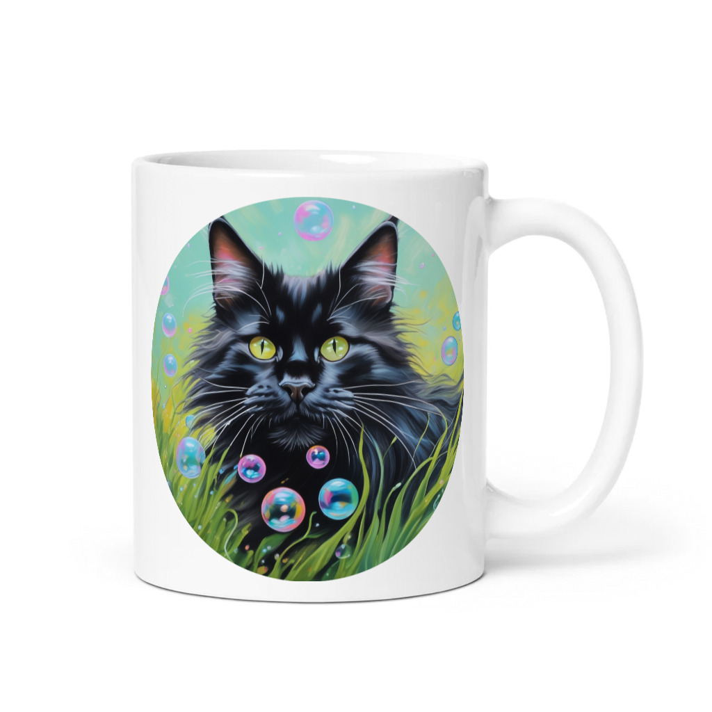 PugMug Custom Black Maine Coon Cat Mug