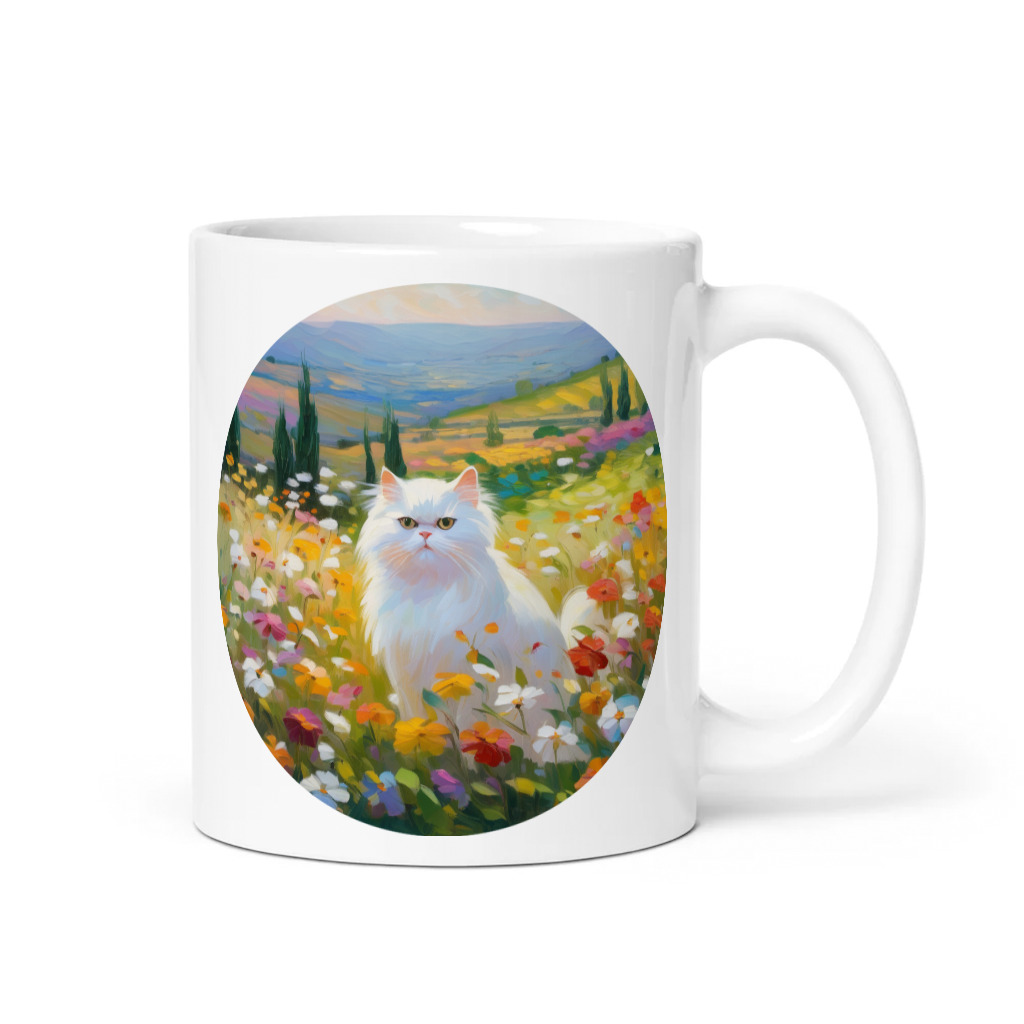PugMug Custom White Persian Cat Mug