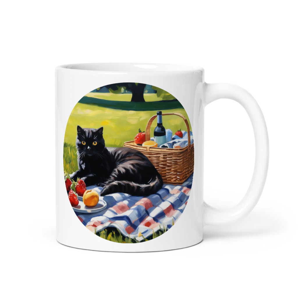 PugMug Custom Black Scottish Fold Cat Mug