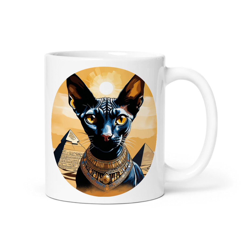 PugMug Custom Black Sphynx Cat Mug