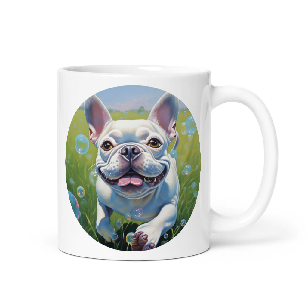PugMug Custom White French Bulldog Mug