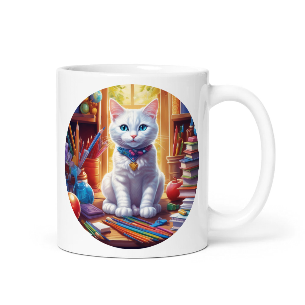 PugMug Custom White Companion Cat Mug