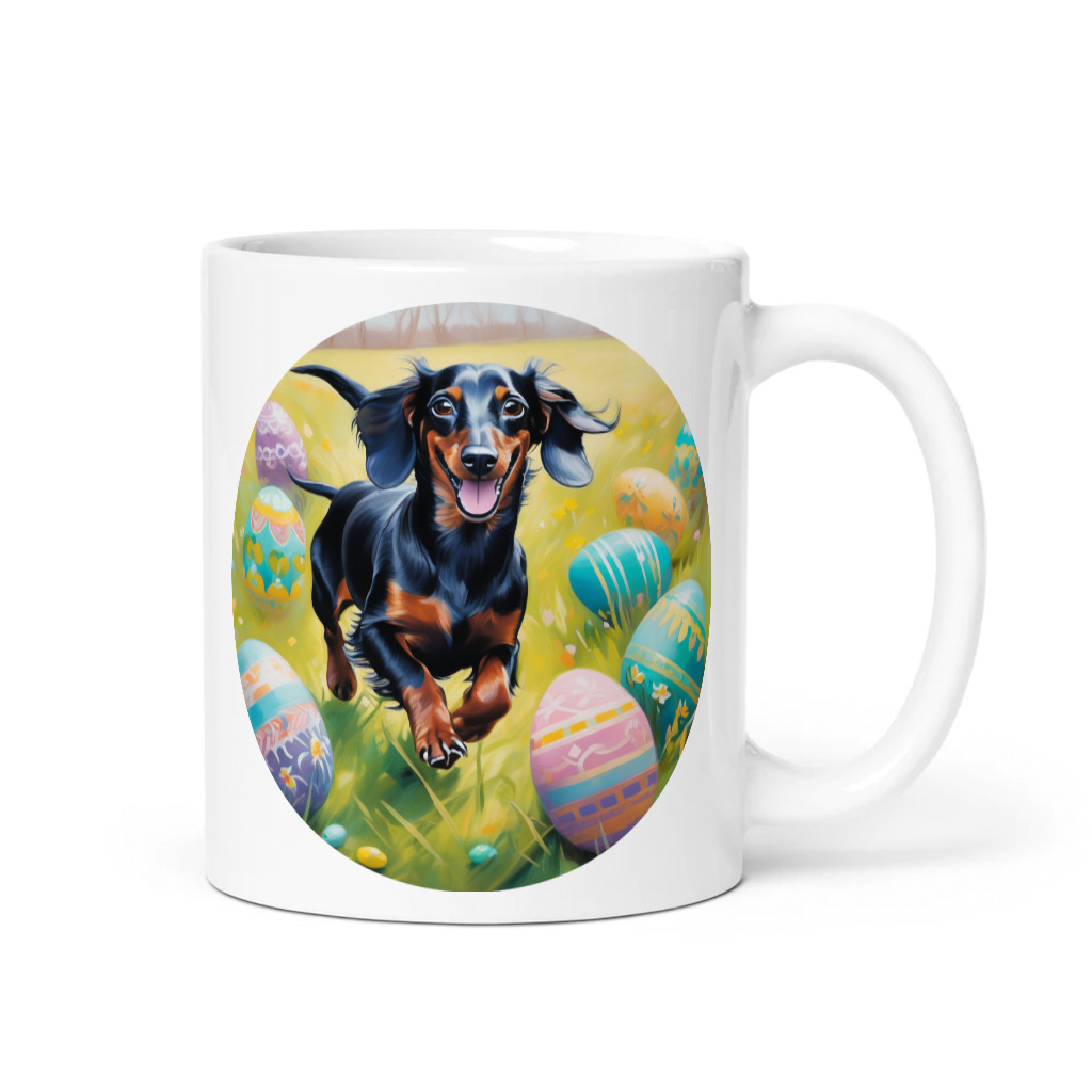 PugMug Custom Black Dachshund Mug