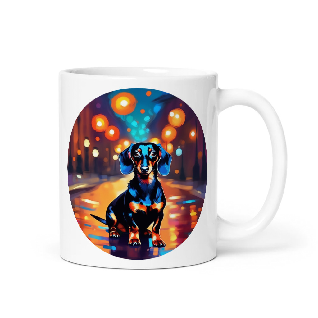 PugMug Custom Black Dachshund Mug