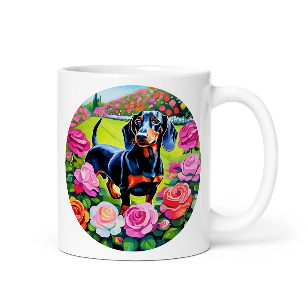 PugMug Custom Black Dachshund Mug