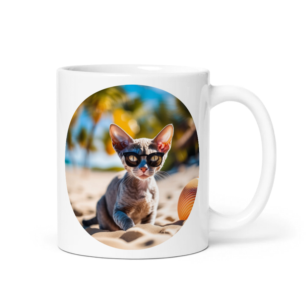 PugMug Custom Tabby Devon Rex Cat Mug