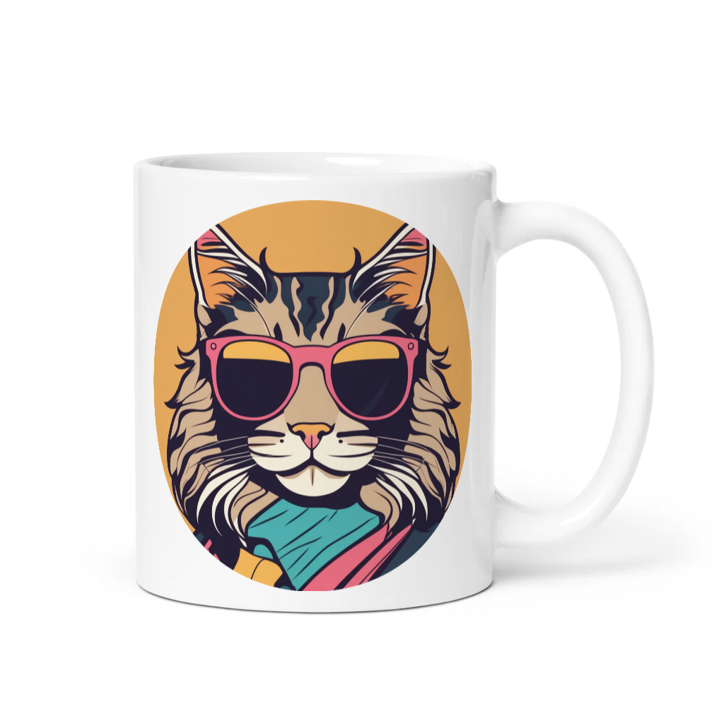 PugMug Custom Tabby Maine Coon Cat Mug