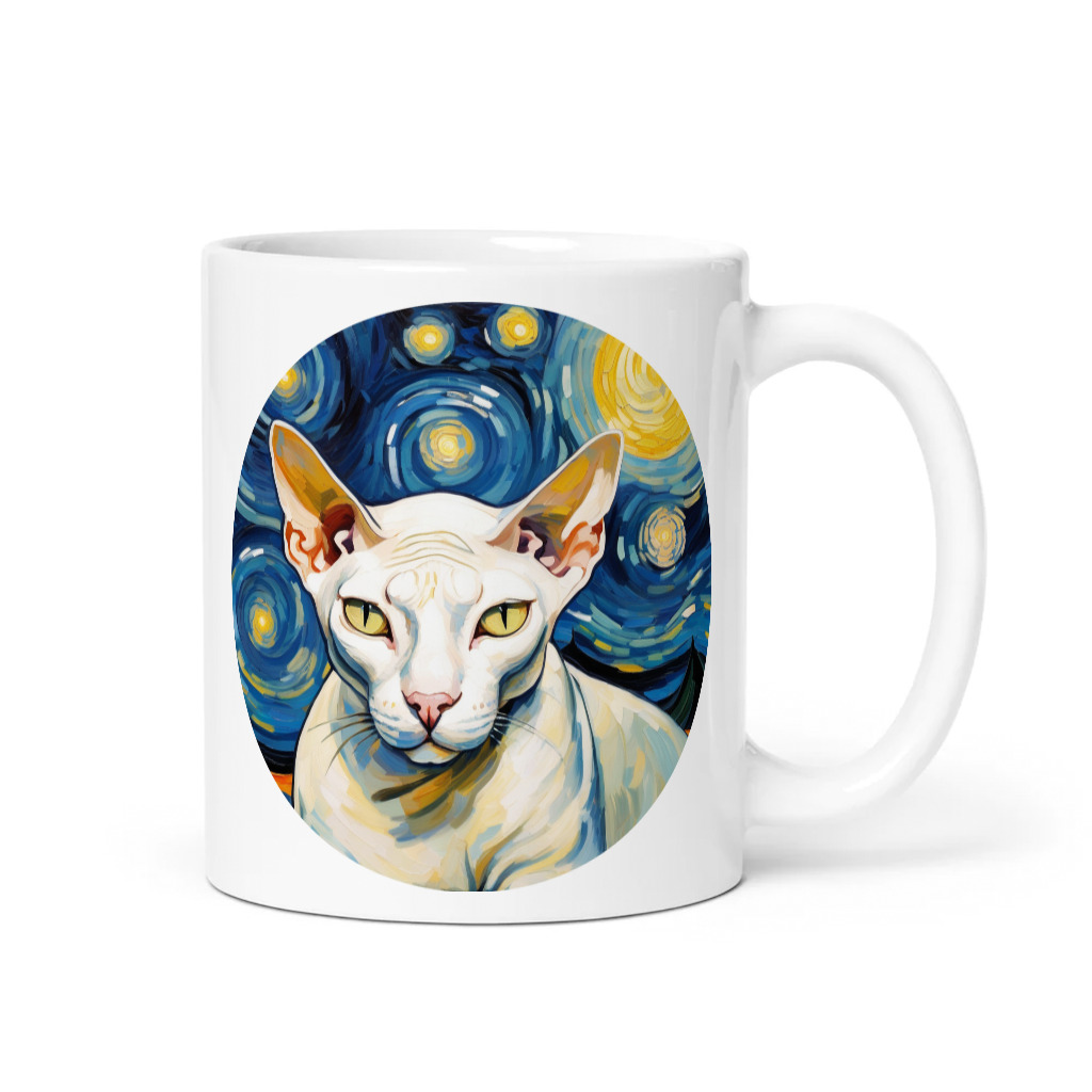 PugMug Custom White Sphynx Cat Mug