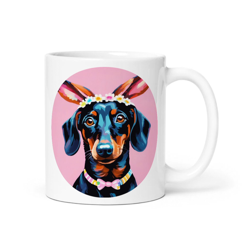 PugMug Custom Black Dachshund Mug