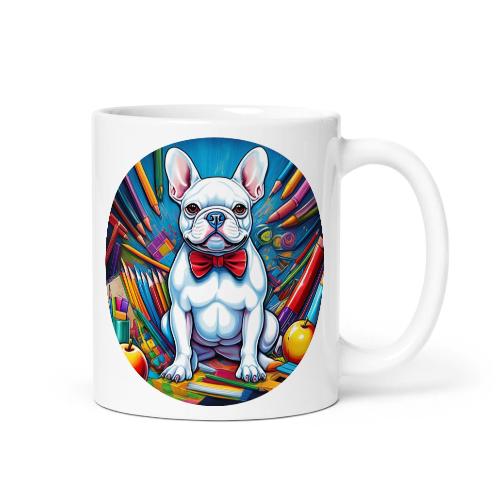 PugMug Custom White French Bulldog Mug