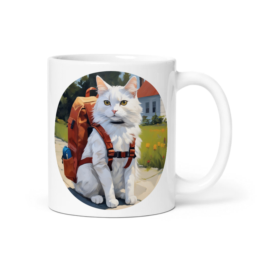 PugMug Custom White Companion Cat Mug