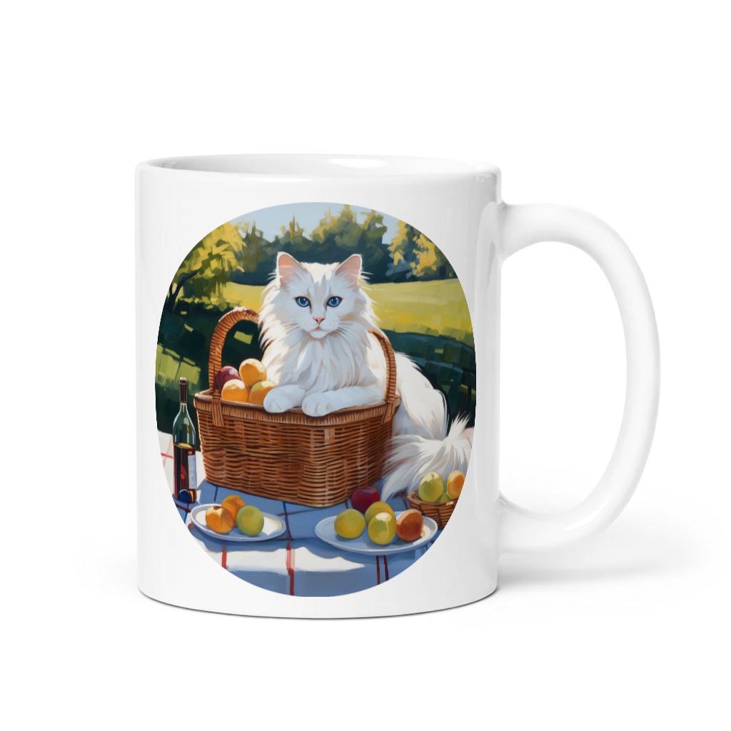 PugMug Custom White Ragdoll Cat Mug