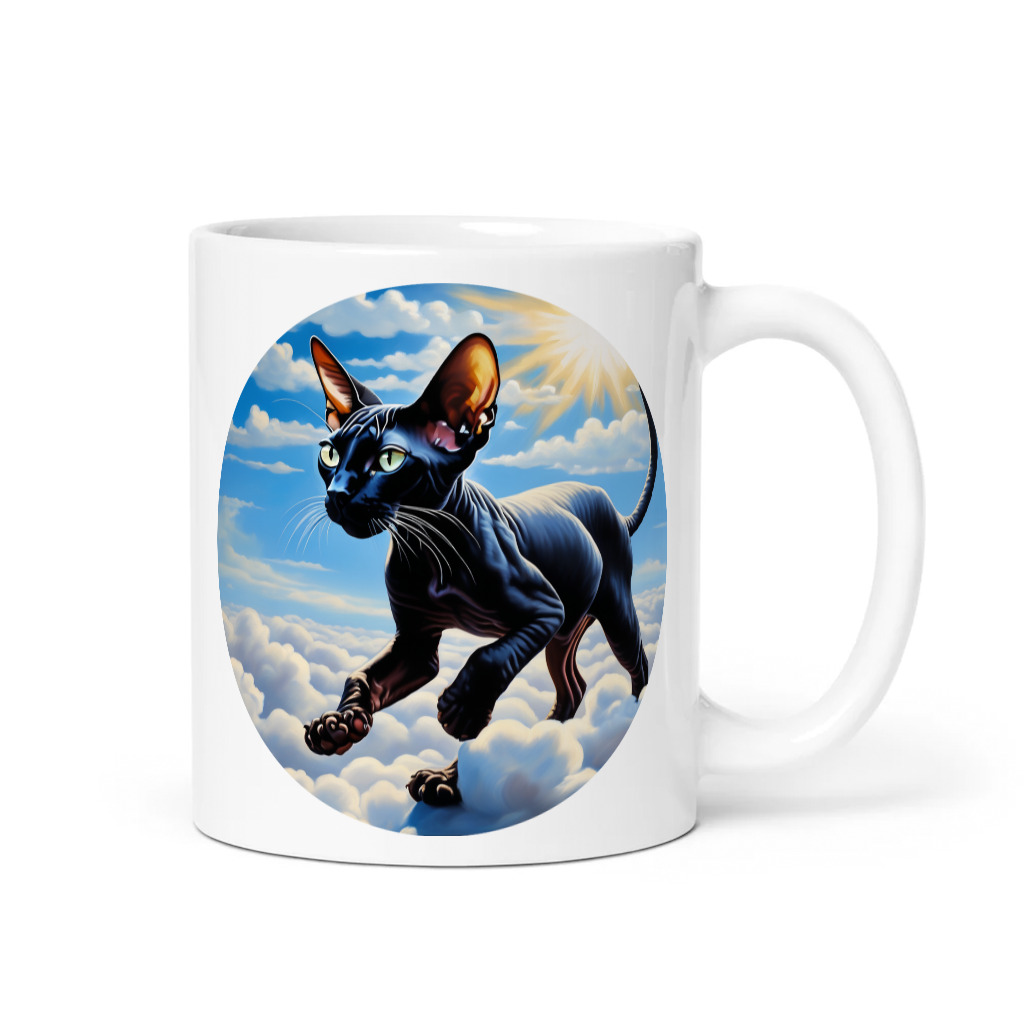 PugMug Custom Black Sphynx Cat Mug