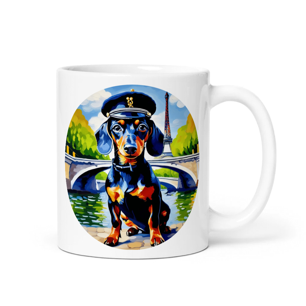 PugMug Custom Black Dachshund Mug