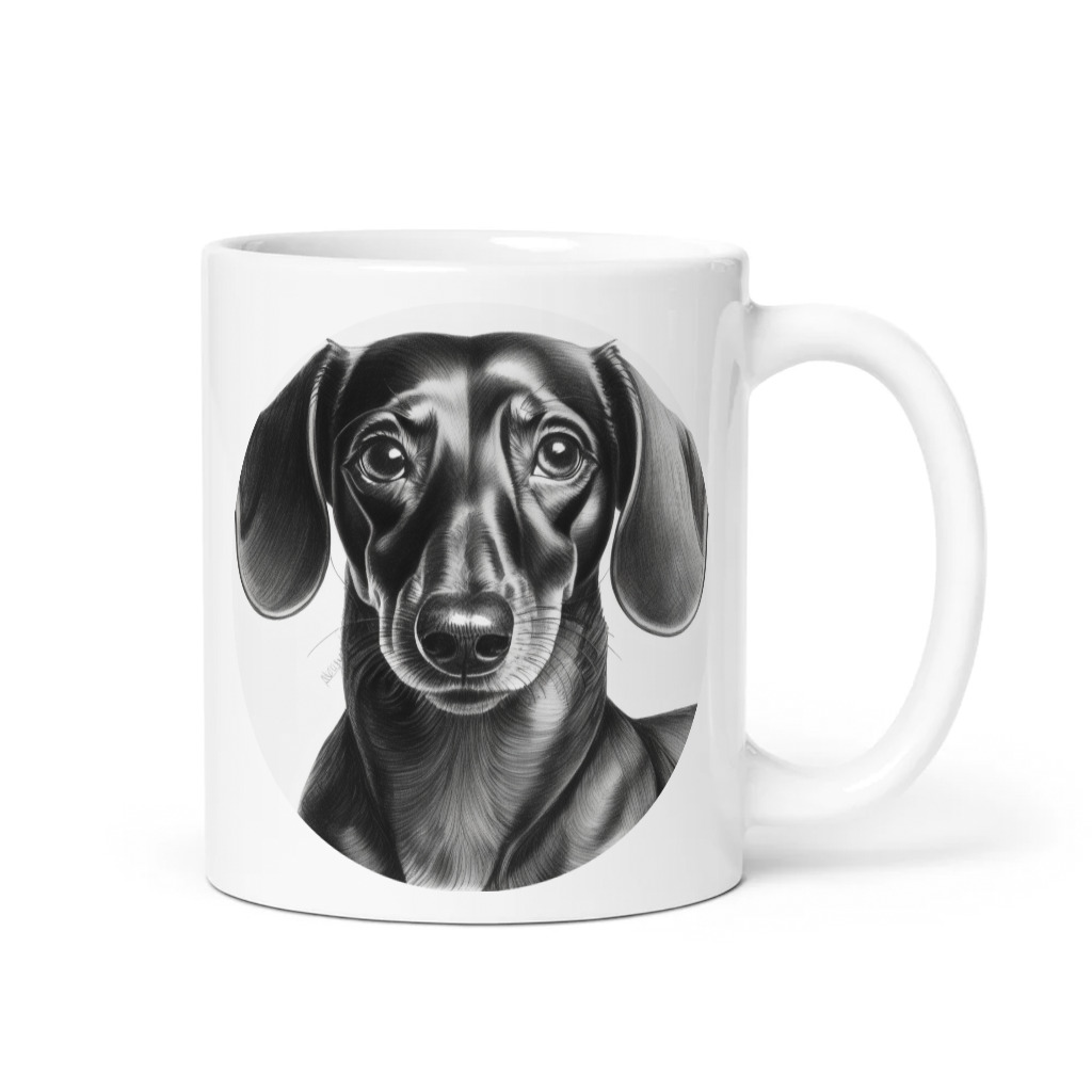 PugMug Custom Black Dachshund Mug