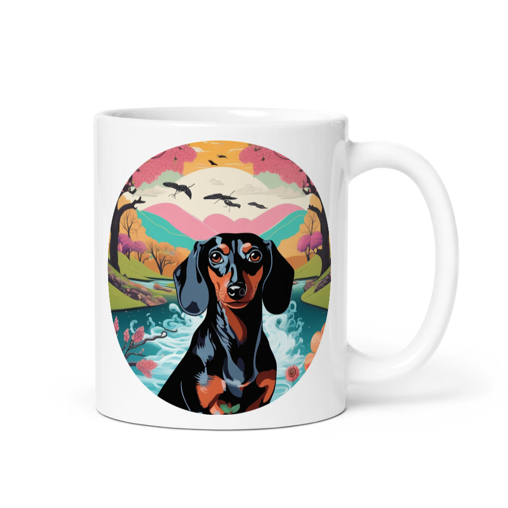 PugMug Custom Black Dachshund Mug