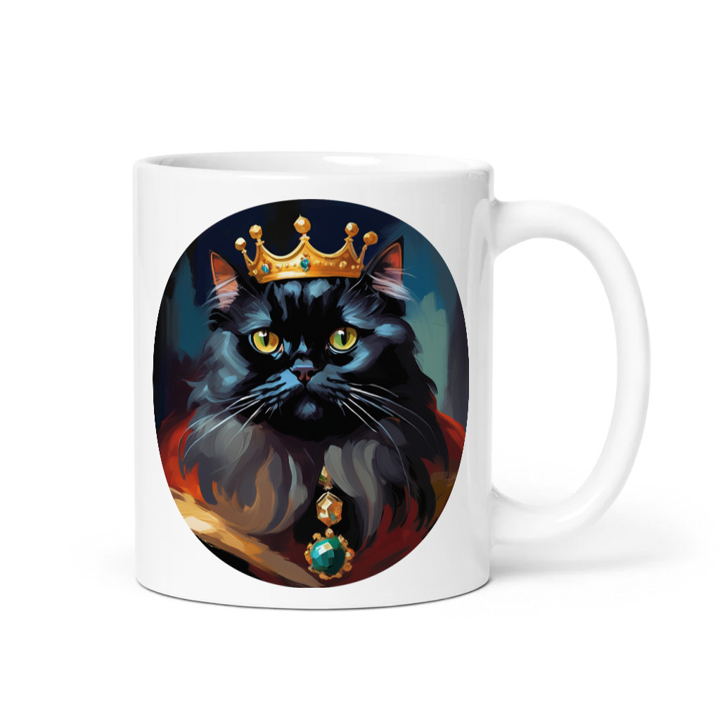 PugMug Custom Black Persian Cat Mug