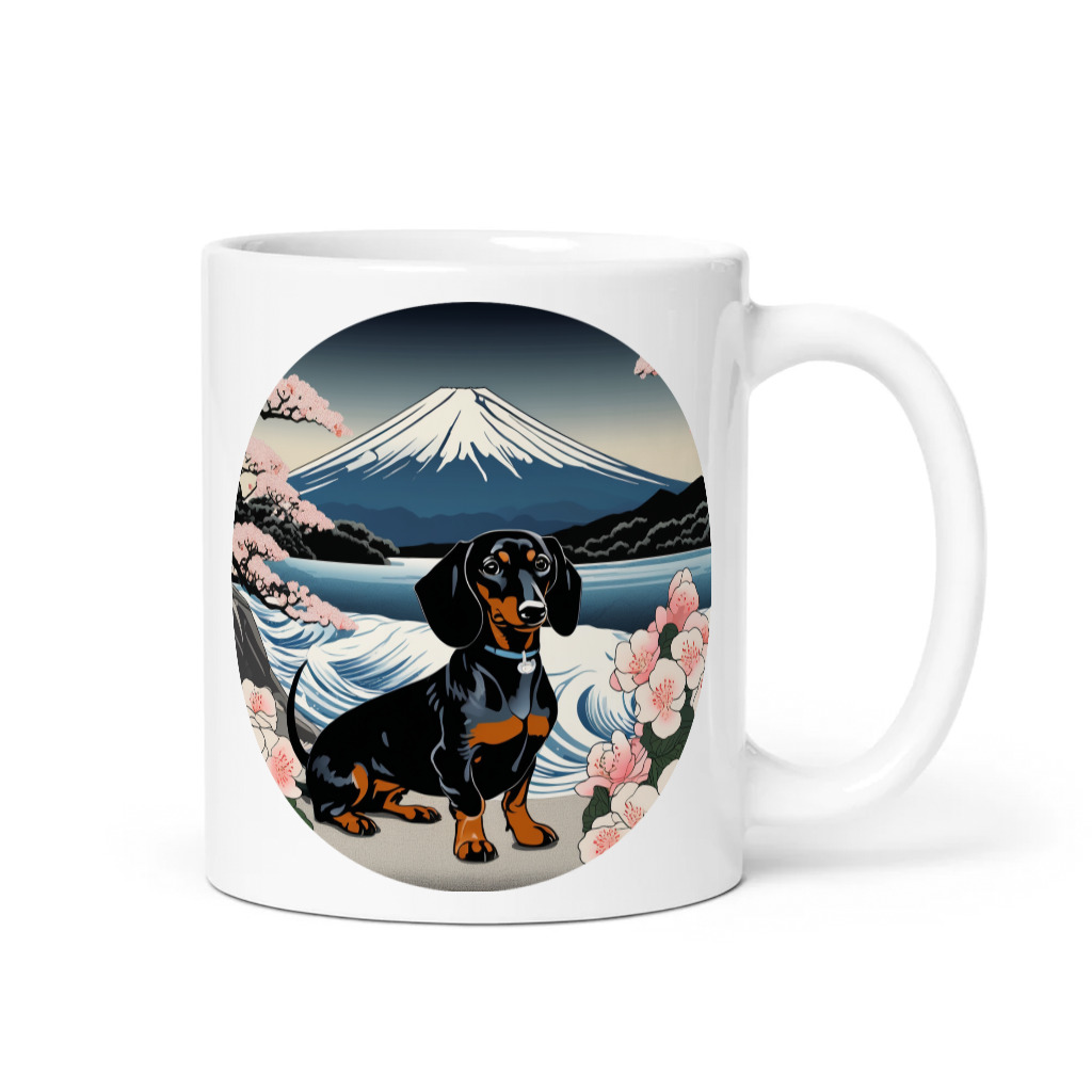 PugMug Custom Black Dachshund Mug
