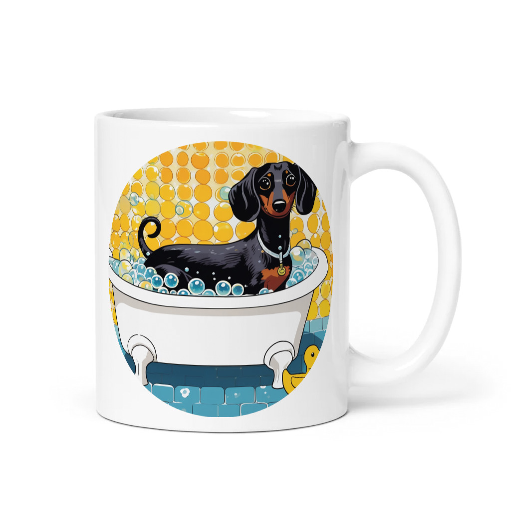 PugMug Custom Black Dachshund Mug