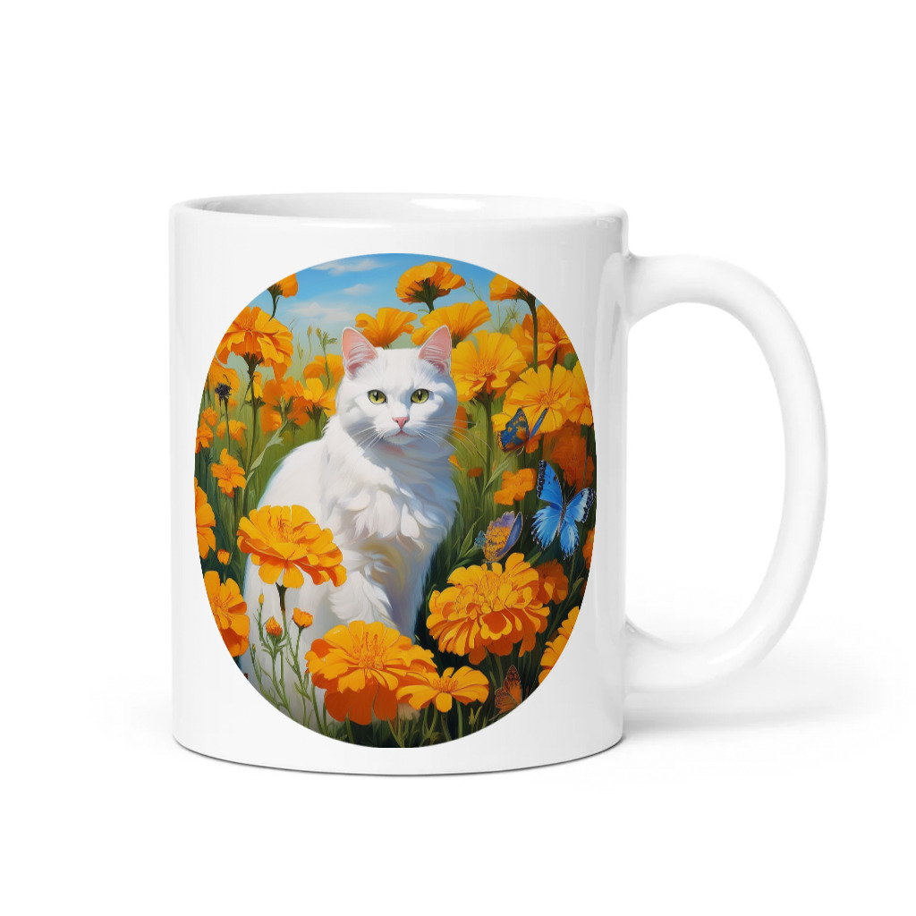 PugMug Custom White Companion Cat Mug
