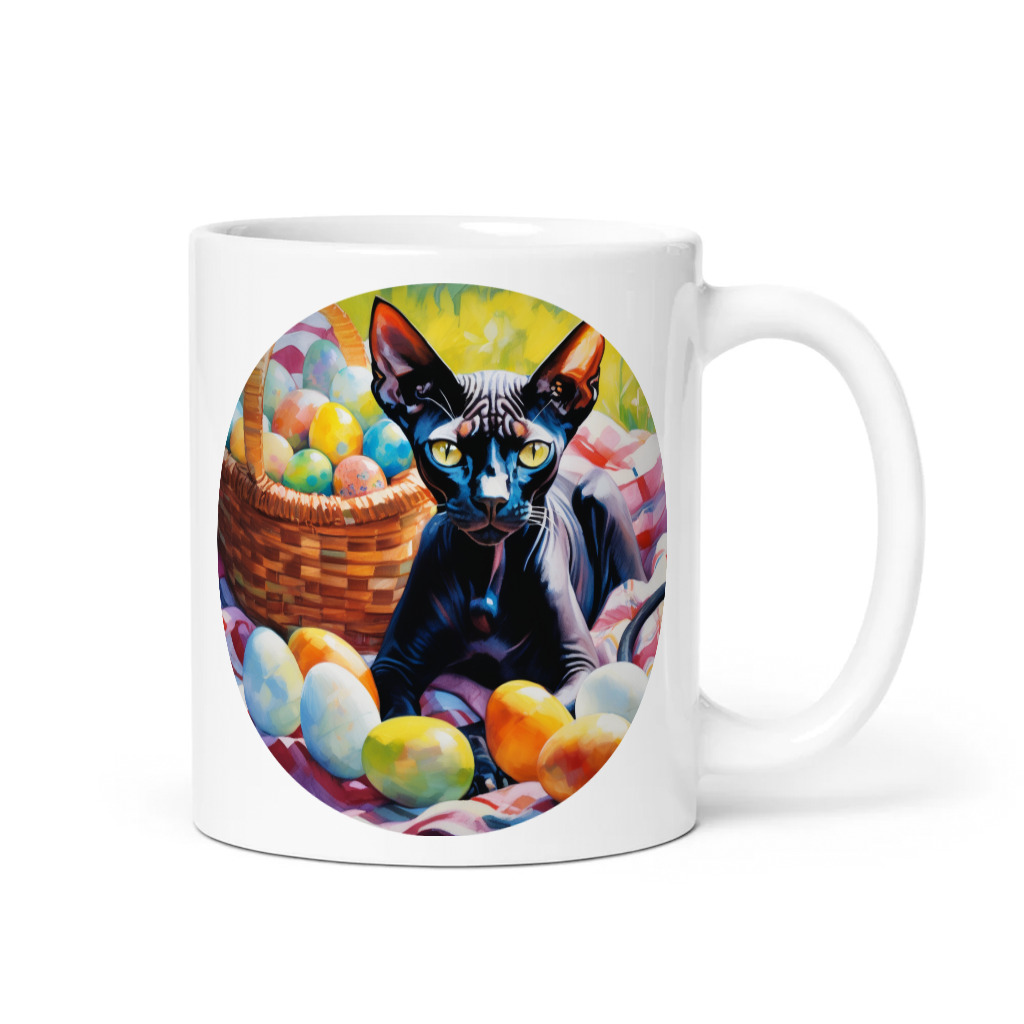 PugMug Custom Black Sphynx Cat Mug