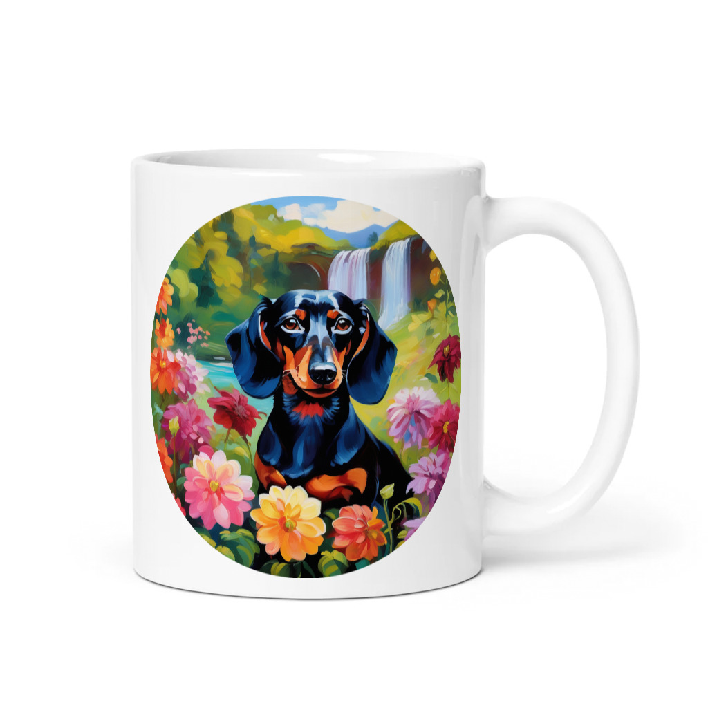 PugMug Custom Black Dachshund Mug