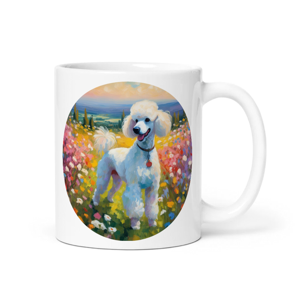 PugMug Custom White Poodle Mug