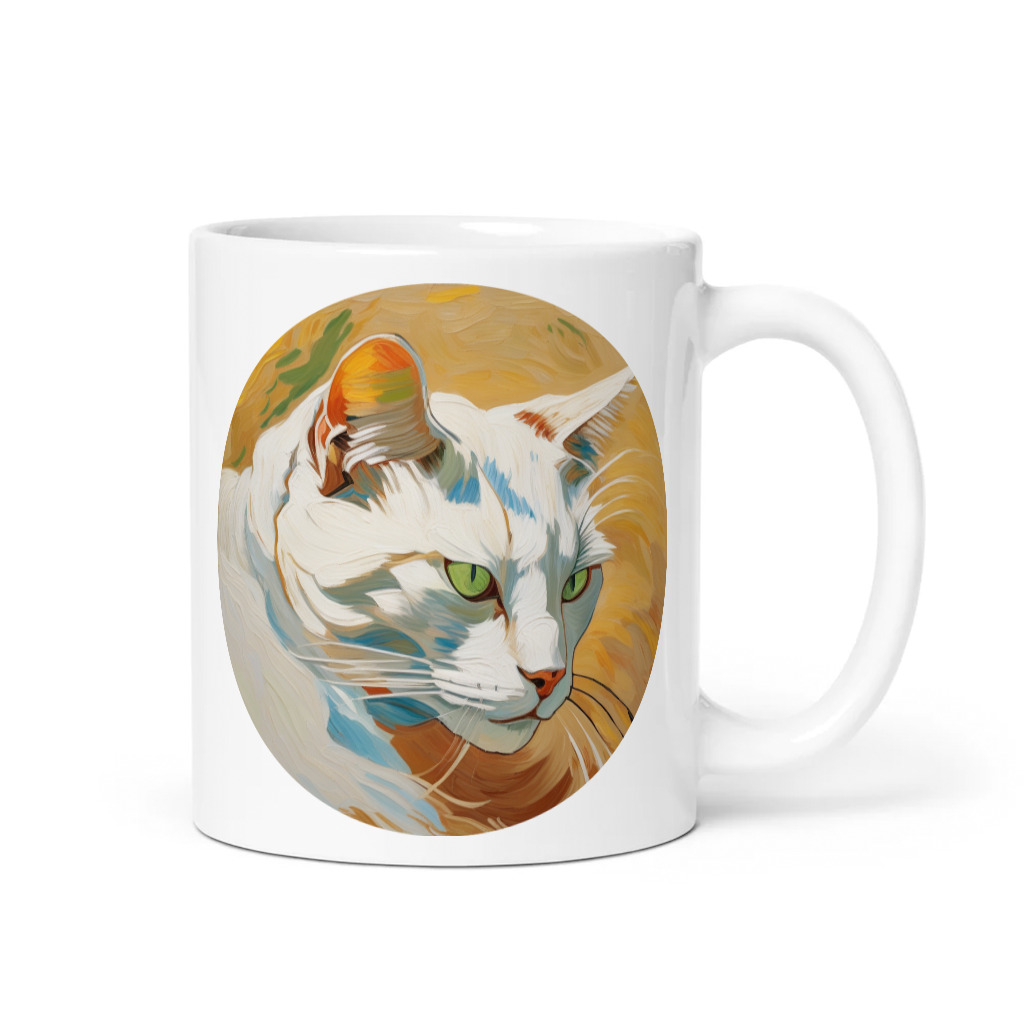 PugMug Custom White Companion Cat Mug