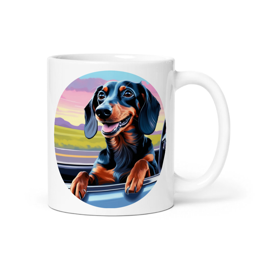 PugMug Custom Black Dachshund Mug