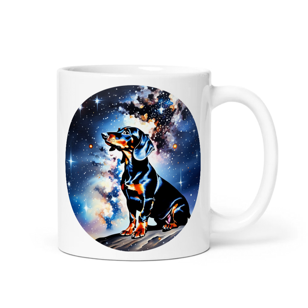 PugMug Custom Black Dachshund Mug