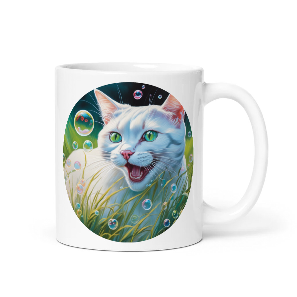 PugMug Custom White Exotic Cat Mug