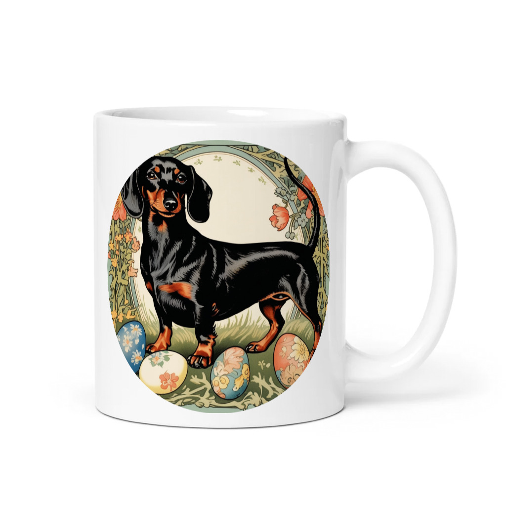 PugMug Custom Black Dachshund Mug