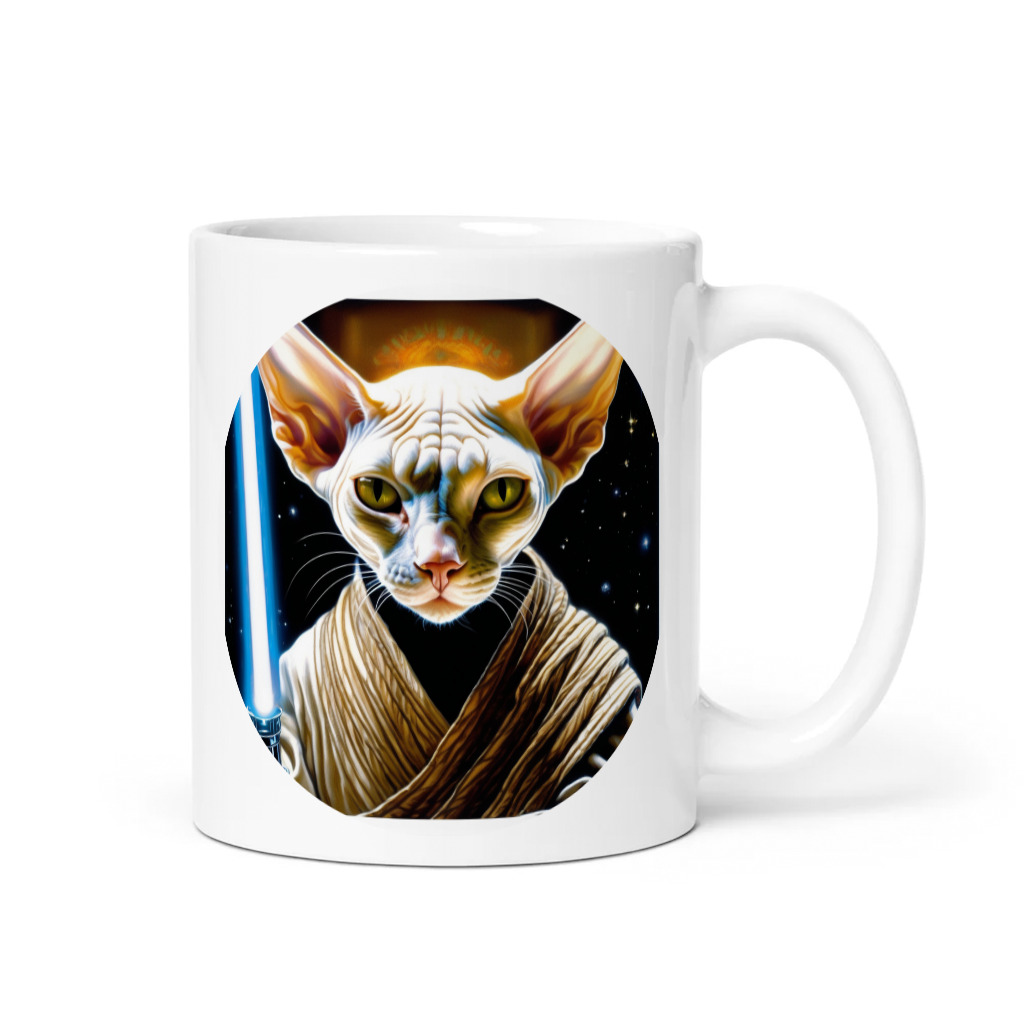 PugMug Custom White Sphynx Cat Mug