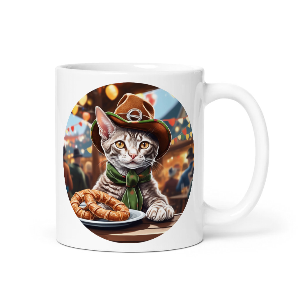 PugMug Custom Tabby Devon Rex Cat Mug