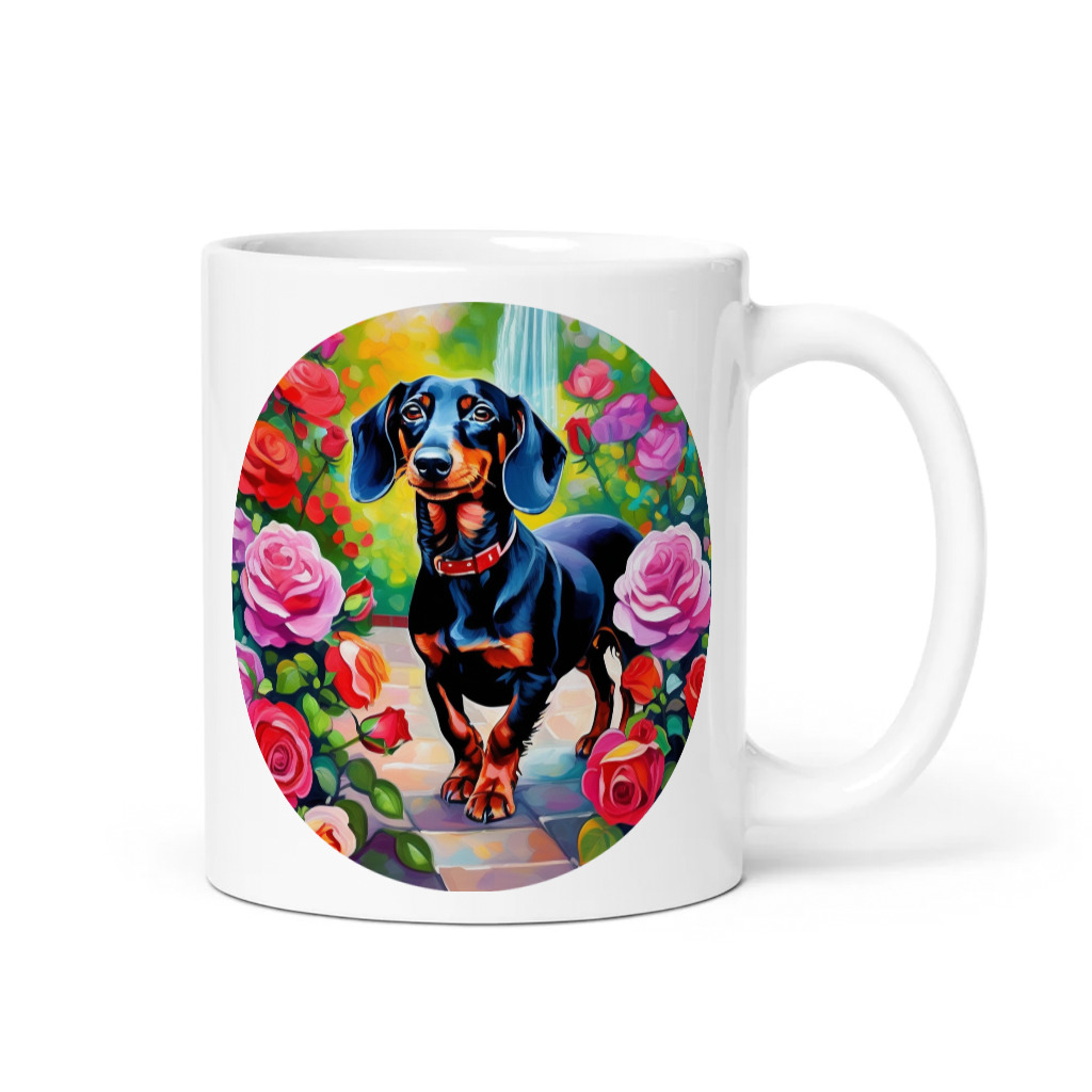 PugMug Custom Black Dachshund Mug