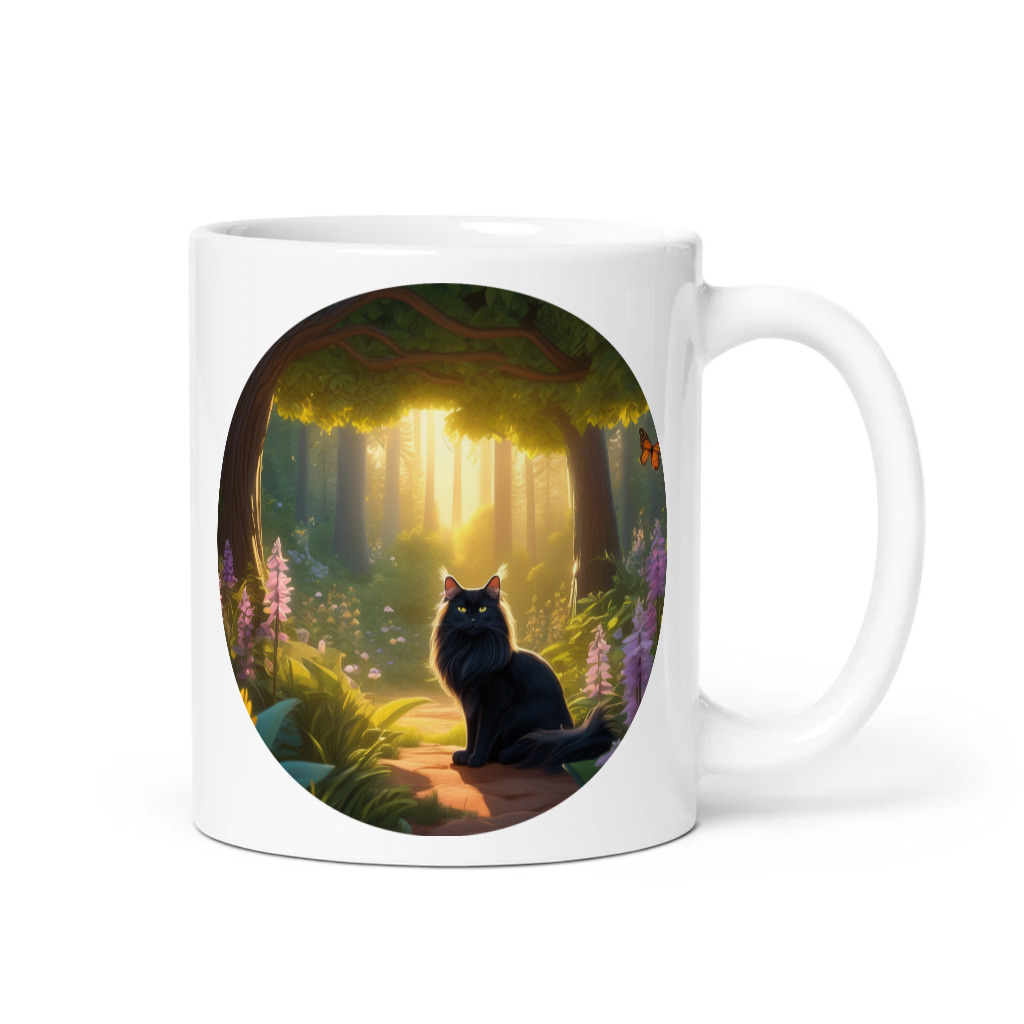 PugMug Custom Black Maine Coon Cat Mug
