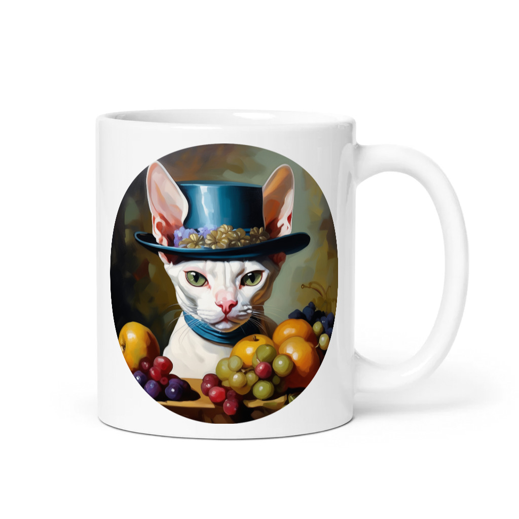 PugMug Custom White Sphynx Cat Mug
