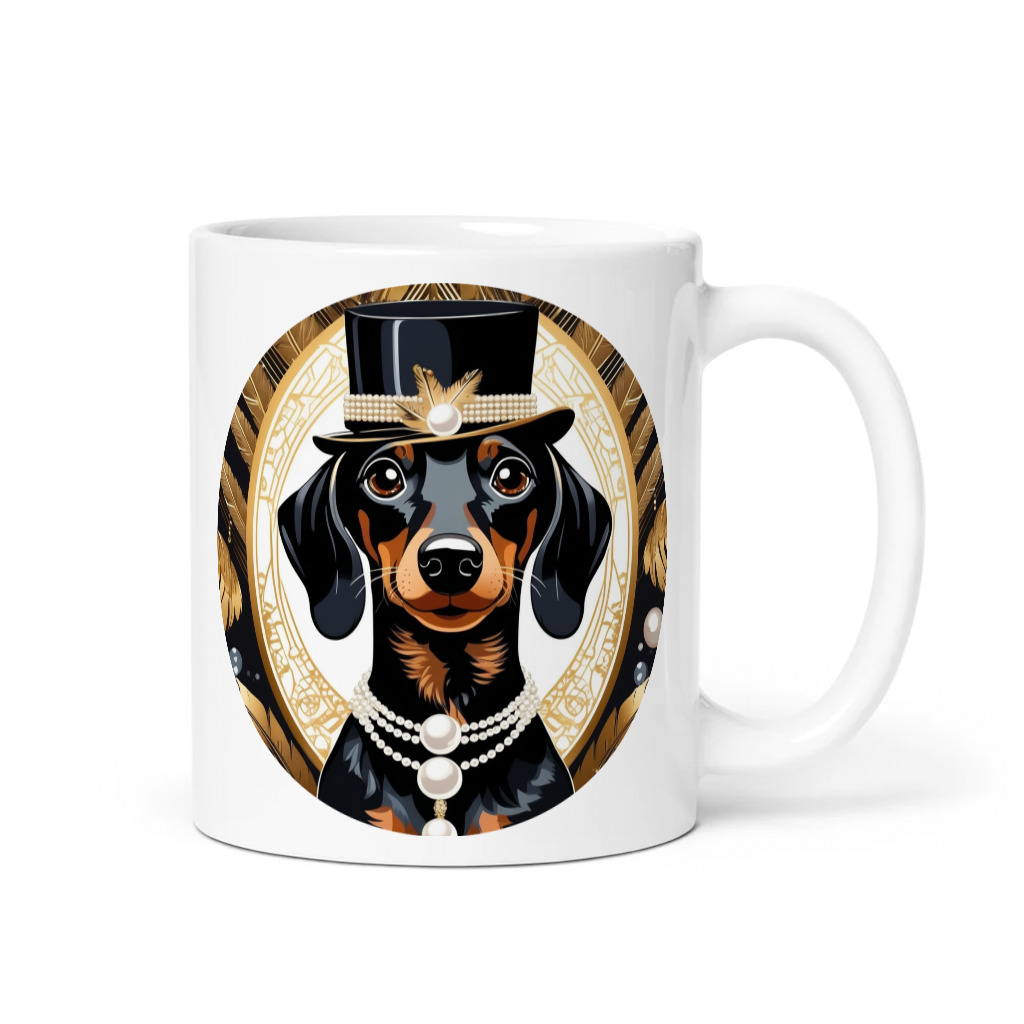 PugMug Custom Black Dachshund Mug