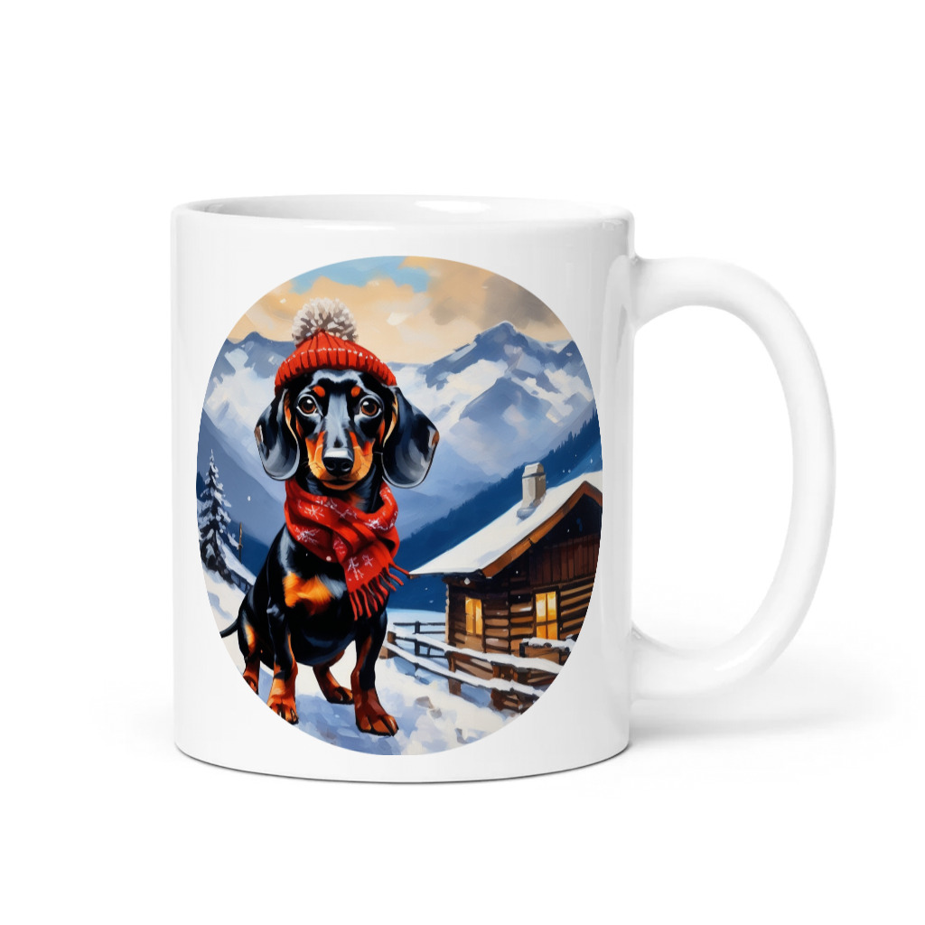 PugMug Custom Black Dachshund Mug