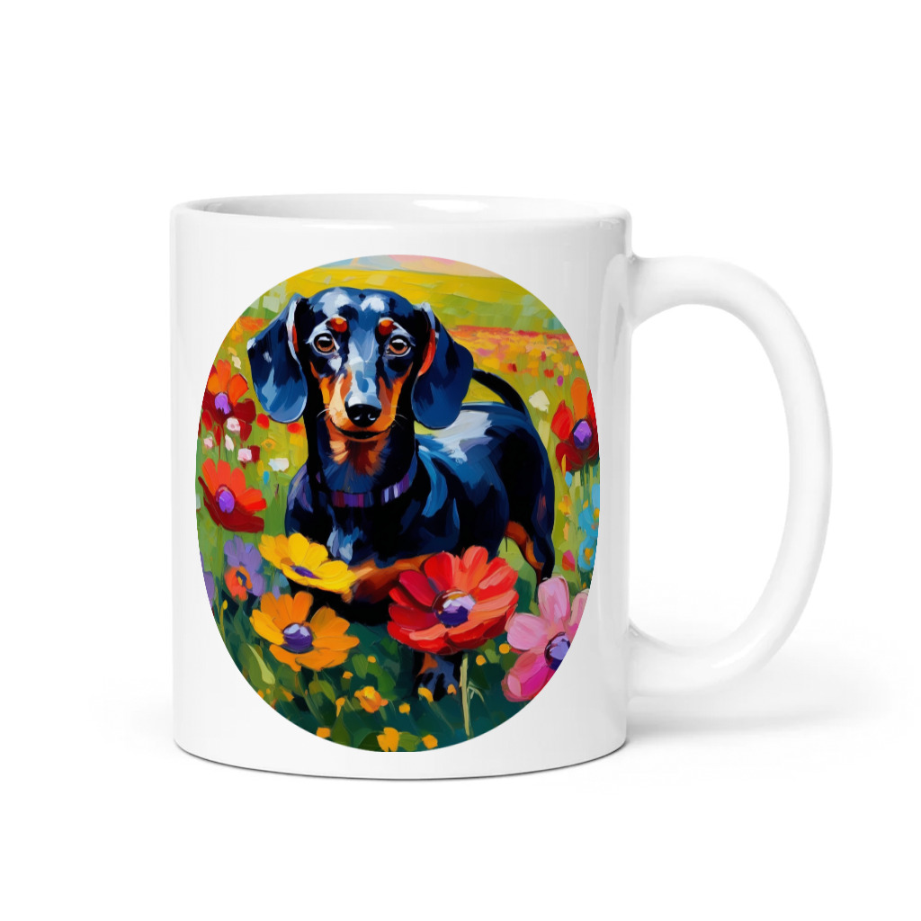 PugMug Custom Black Dachshund Mug