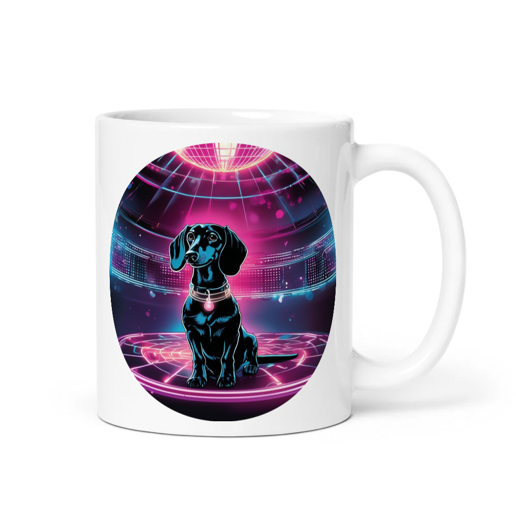 PugMug Custom Black Dachshund Mug