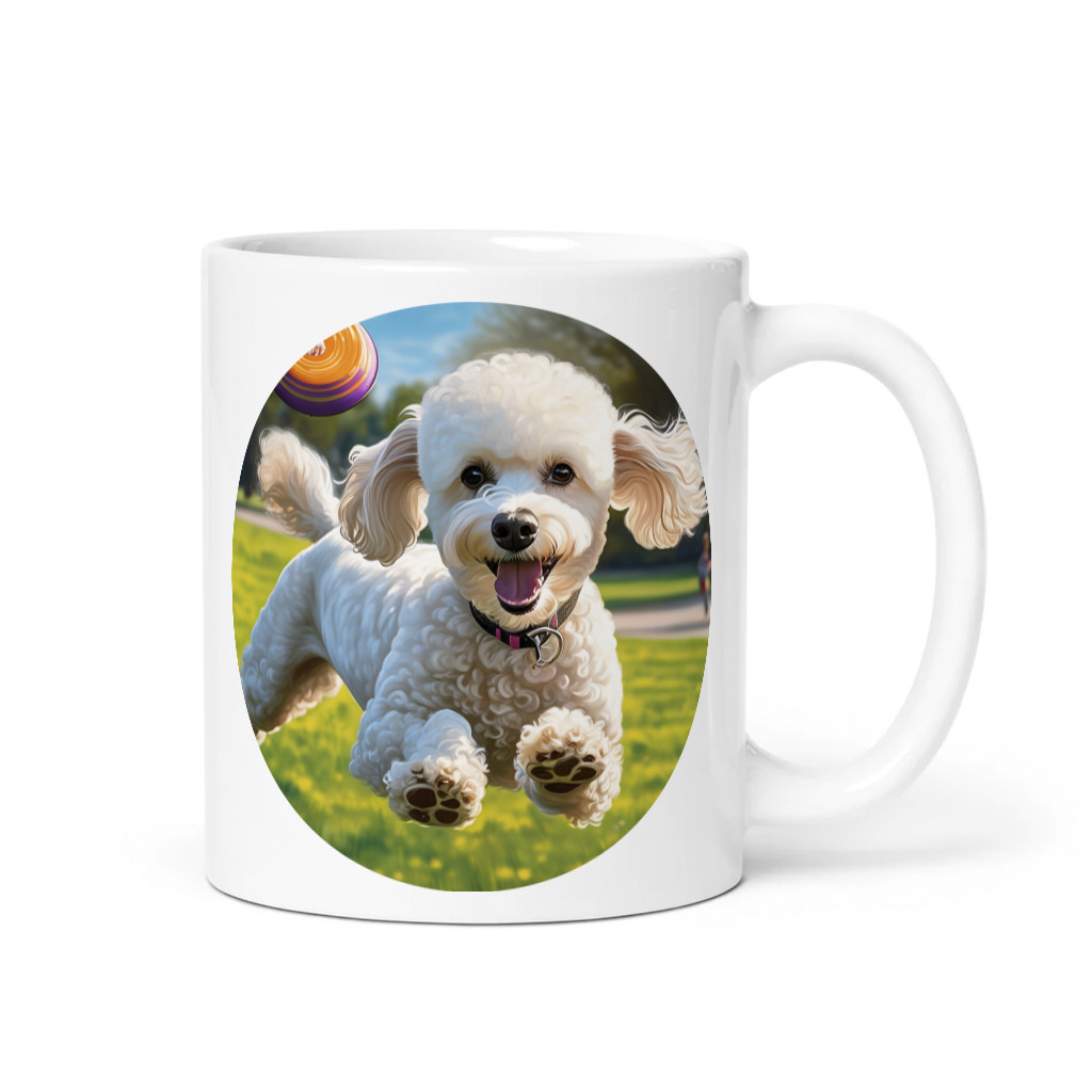 PugMug Custom White Poodle Mug