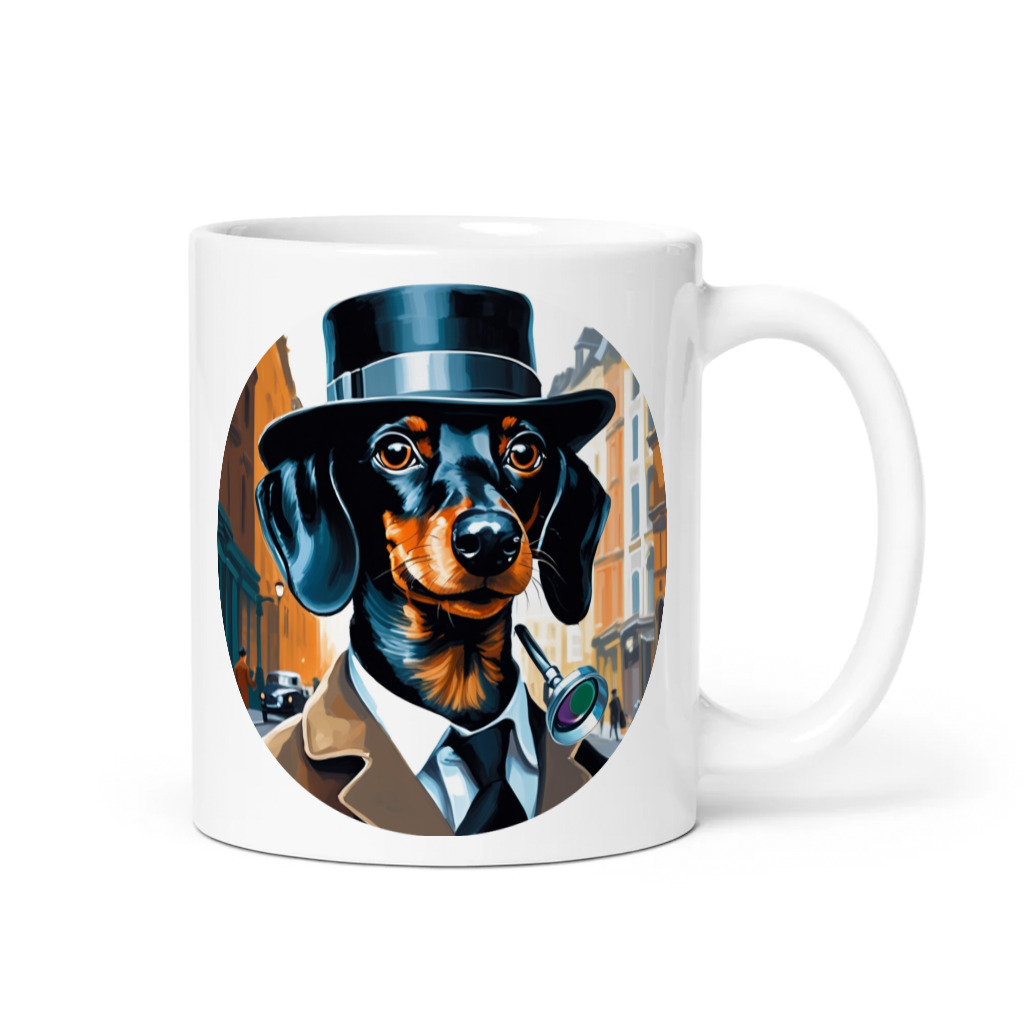 PugMug Custom Black Dachshund Mug