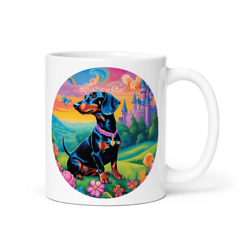 PugMug Custom Black Dachshund Mug