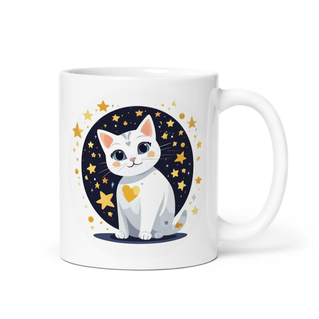 PugMug Custom White Companion Cat Mug
