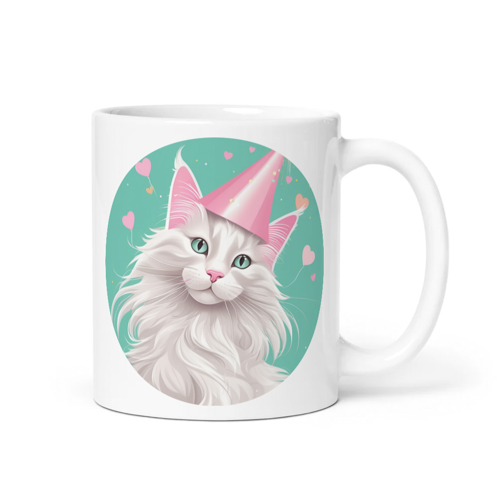 PugMug Custom White Maine Coon Cat Mug