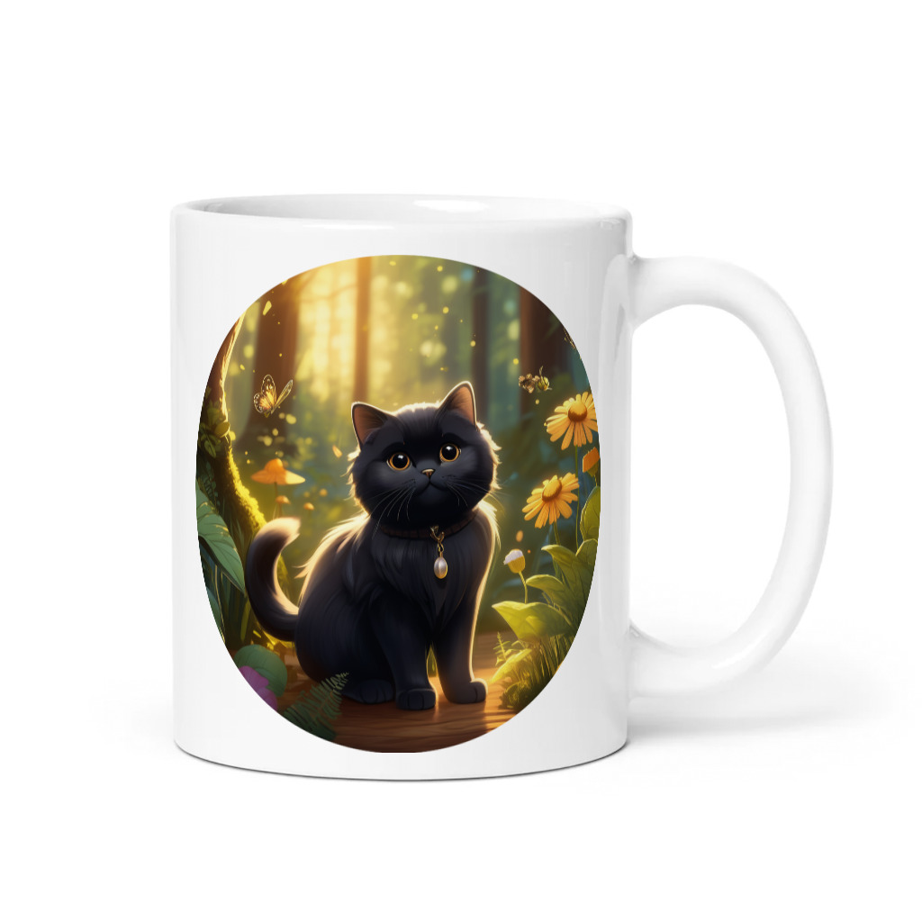 PugMug Custom Black Scottish Fold Cat Mug