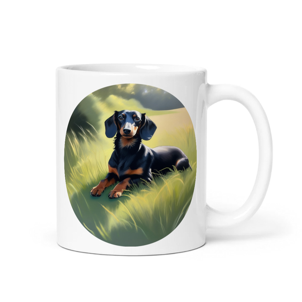 PugMug Custom Black Dachshund Mug