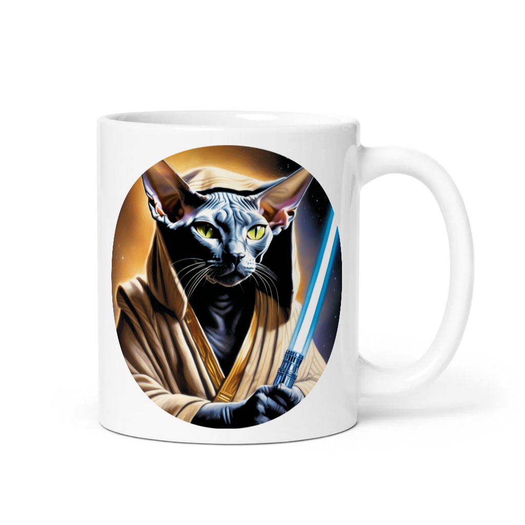 PugMug Custom Black Sphynx Cat Mug