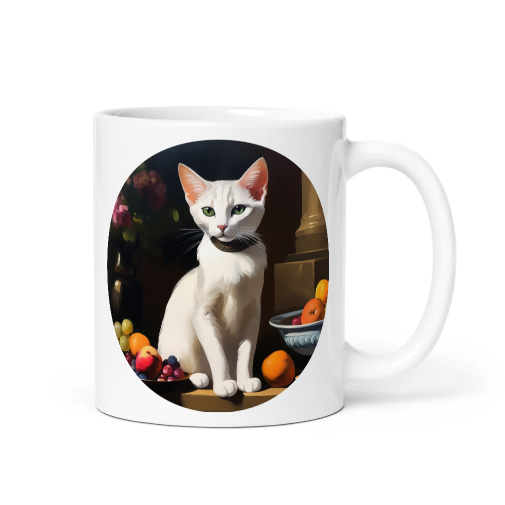 PugMug Custom White Abyssinian Cat Mug